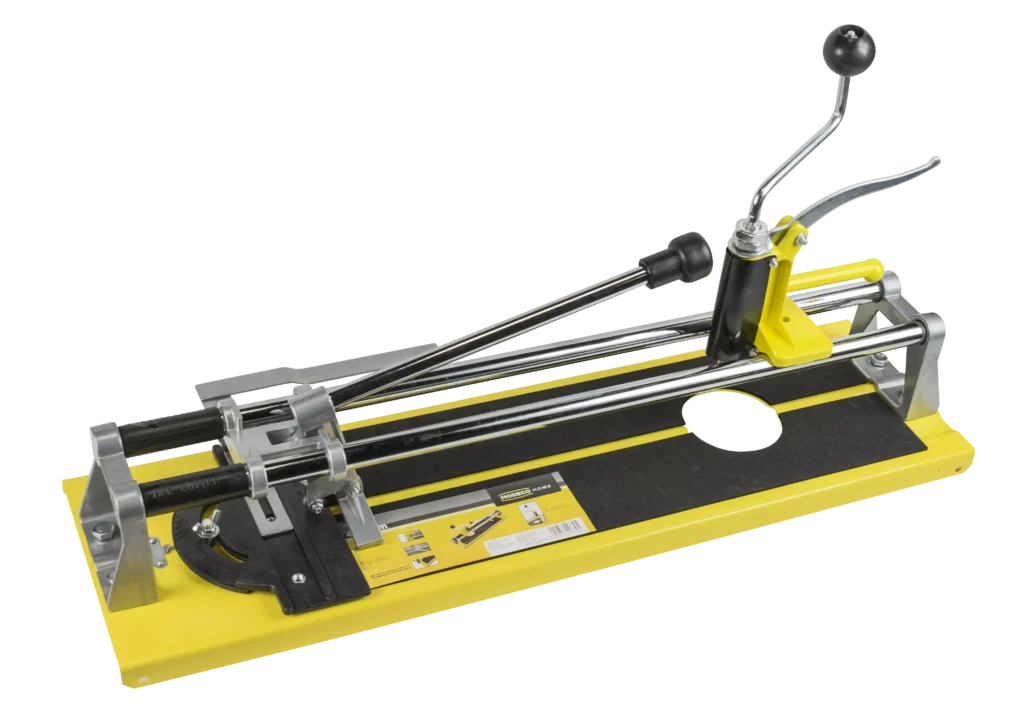 Plytelių pjovimo įtaisas 400 mm su skylės pjovimo pločiu 200 mm peilis fi 14 mm – kartoninė dėžė – 1 vnt.