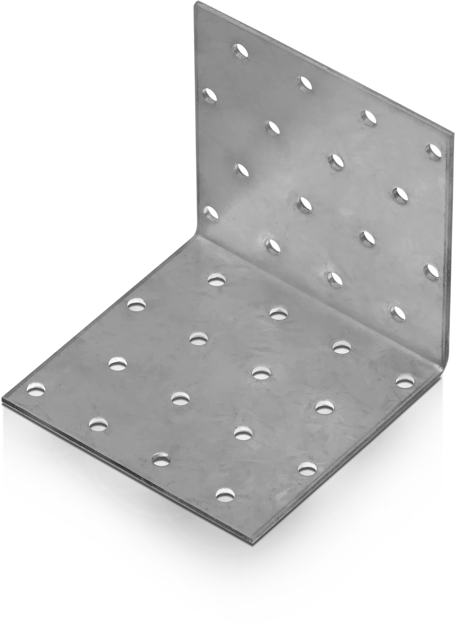 Lygiašonė perforuota kampinė jungtis D-KF 60 × 60 × 80 mm – vienetinė pakuotė – 1 vnt.