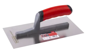 Nerūdijančio plieno mentele 130 × 270 mm lygi 2k – etiketė – 1 vnt.
