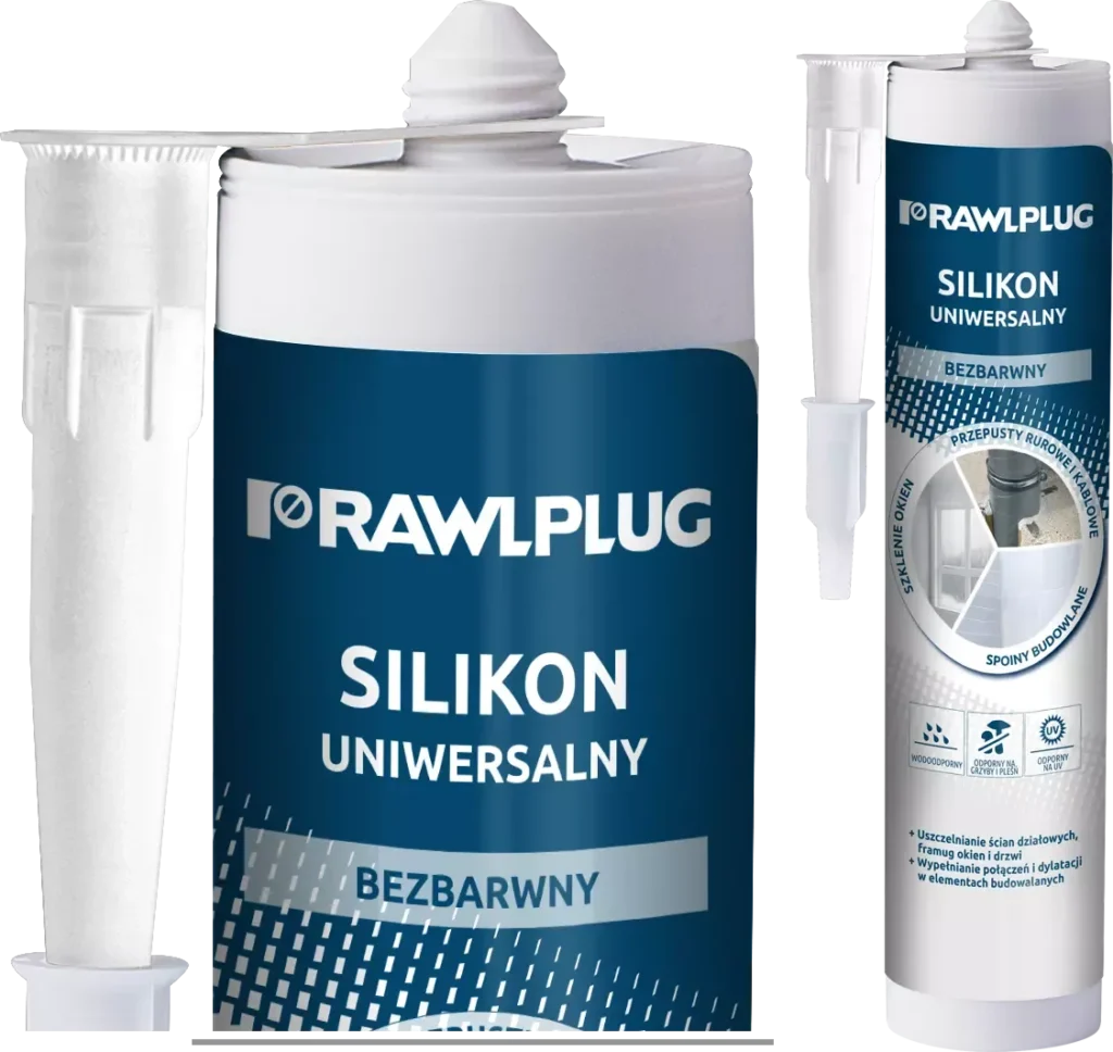 Universalus, bespalvis silikonas – plastikinė kasetė – 300 ml