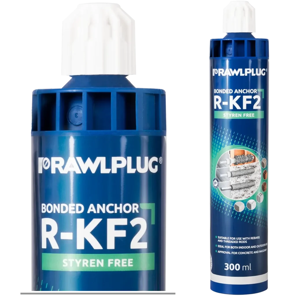 R-KF2 standartinis universalus cheminis inkaras – plastikinė kasetė – 300 ml
