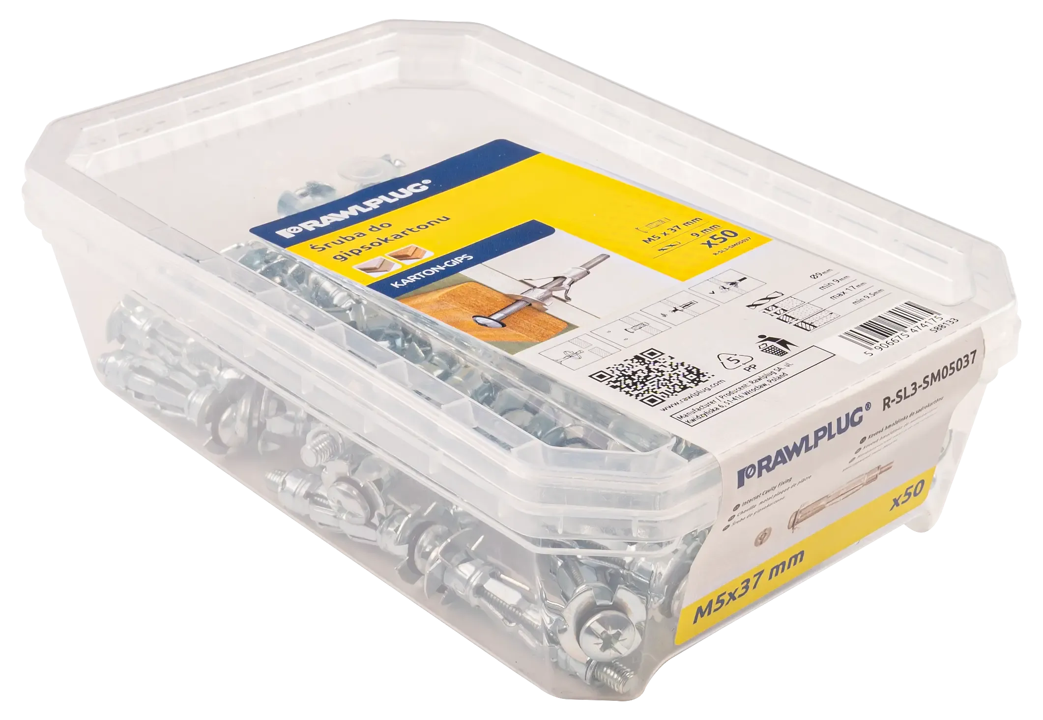 SM Interset M5 × 37 mm – plastikinė dėžutė – 50 vnt. - Image 3