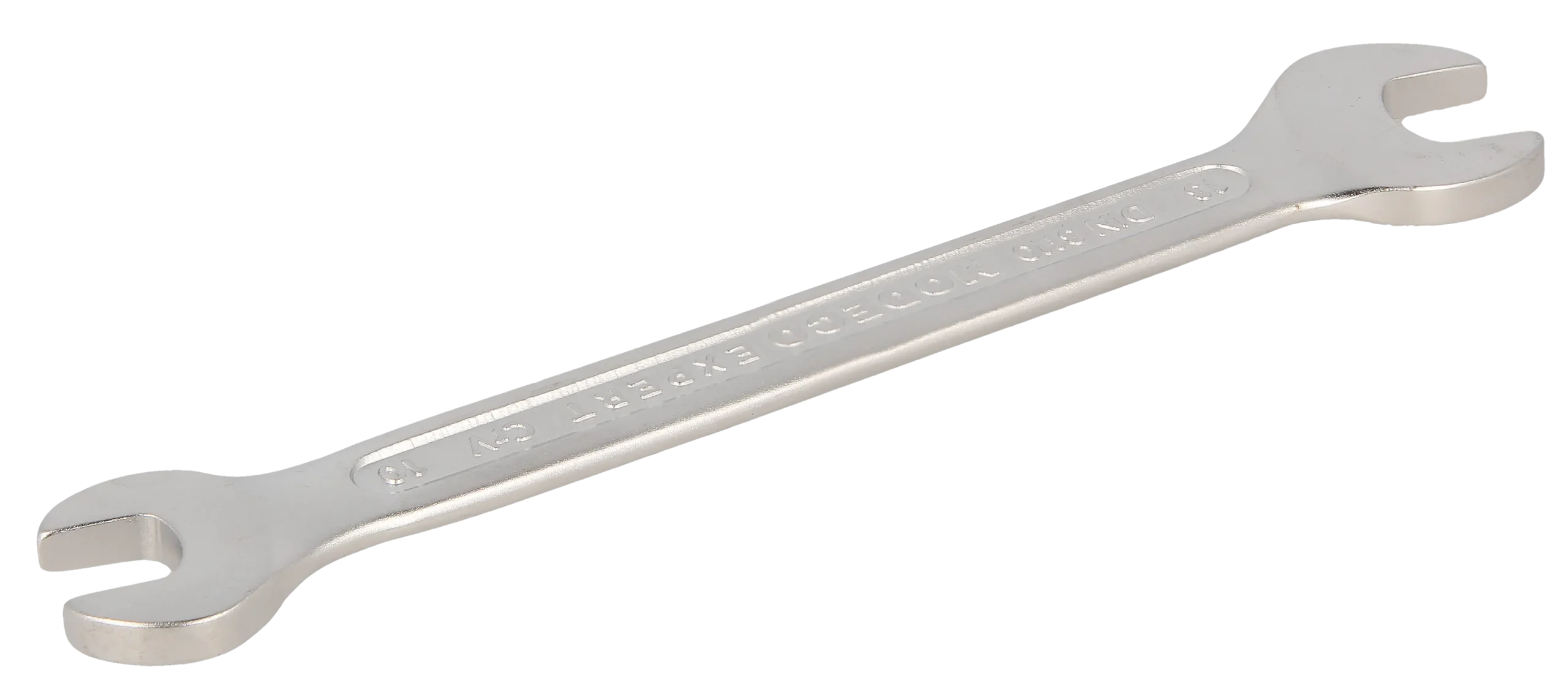 Dvipusis veržliaraktis 10 × 13 mm Cr-V satinas – plastikinė pakabinama pakuotė – 1 vnt.