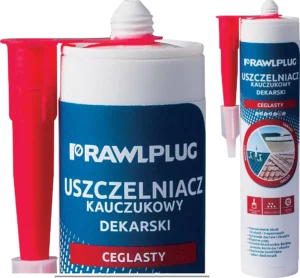 Stogo dangos guminis sandariklis R-SL-DEK plytų raudonas – plastikinė kasetė – 300 ml