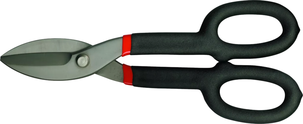 Žirklės plonam lakštiniam metalui 250 mm – lizdinė pakuotė – 1 vnt.