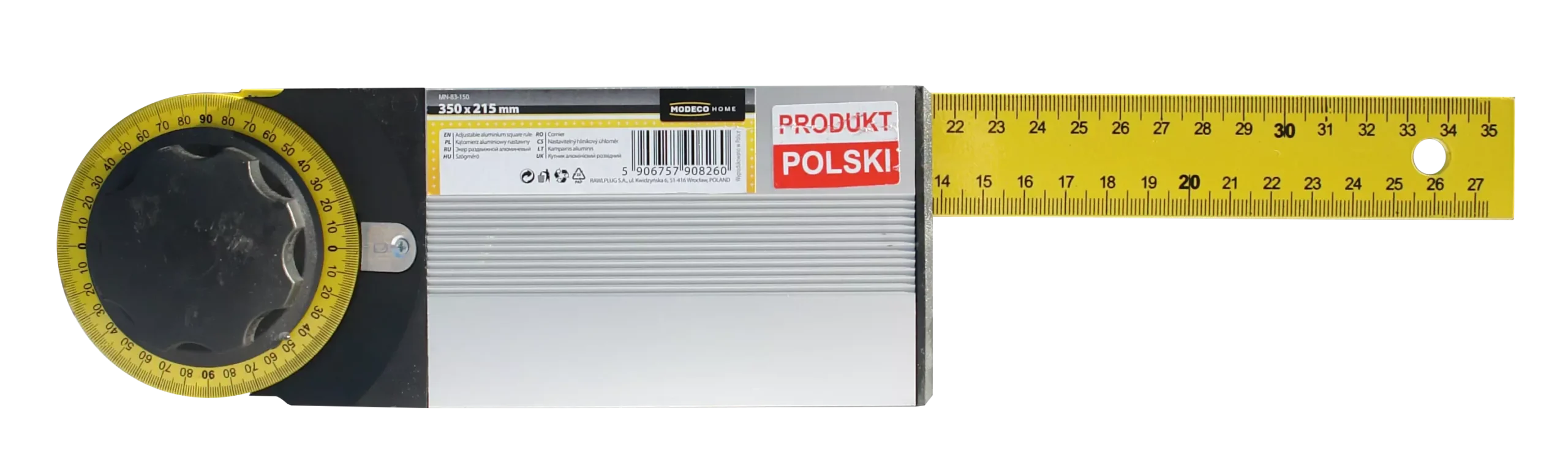 Reguliuojamas aliumininis kampelis 750 mm – popierinė pakabinama pakuotė – 1 vnt.