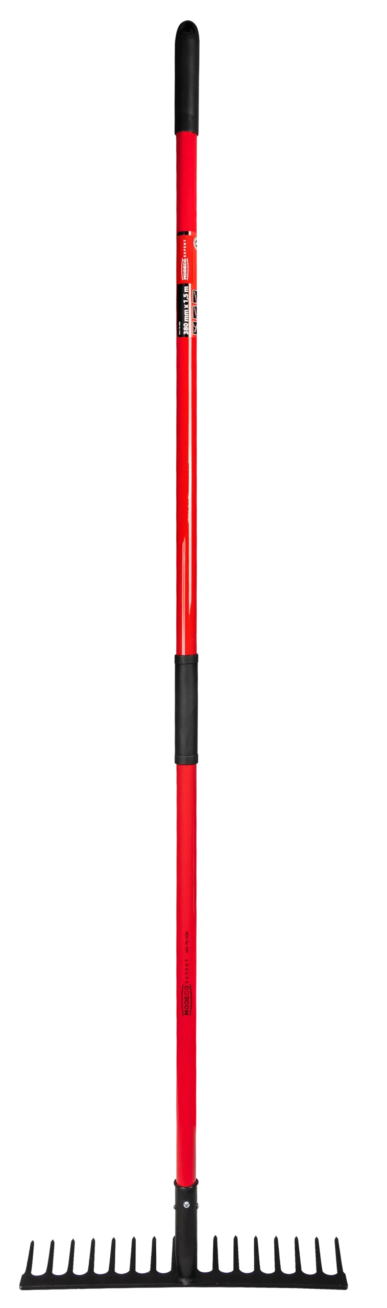 Grėblys 16 dantukais profiliuota stiklo pluošto rankena 1500 mm – etiketė – 1 vnt. - Image 2