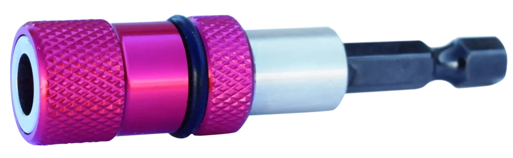 Antgalių laikiklis 1/4" 2 magnetai 65 mm – lizdinė pakuotė – 1 vnt.