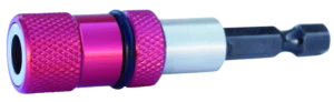 Antgalių laikiklis 1/4" 2 magnetai 65 mm – lizdinė pakuotė – 1 vnt.
