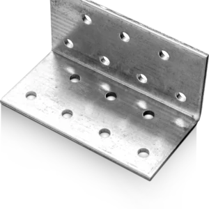 Lygiašonė perforuota kampinė jungtis D-KP 40 × 40 × 40 mm – vienetinė pakuotė – 1 vnt.