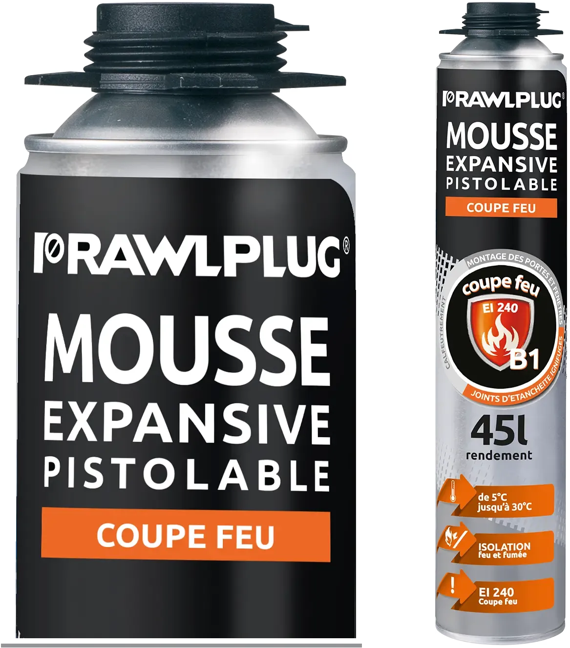 Ugniai atsparios pistoleto putos, FR etiketė – metalinė skardinė – 750 ml - Image 2