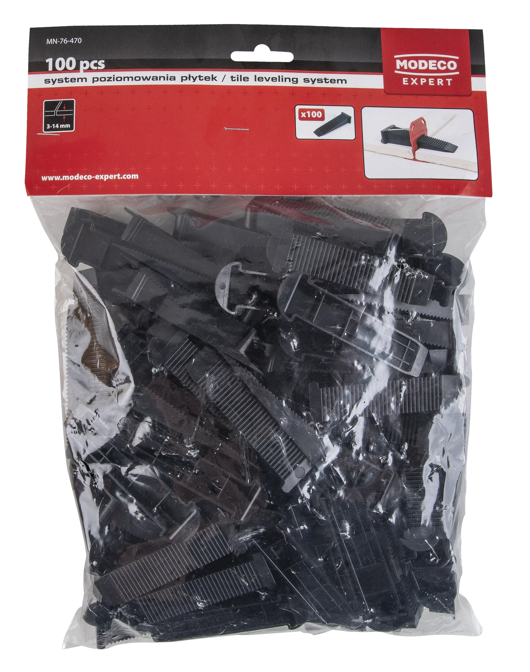 Plytelių išlyginimo sistema – pleištas – plastikinis maišelis – 100 vnt. - Image 3