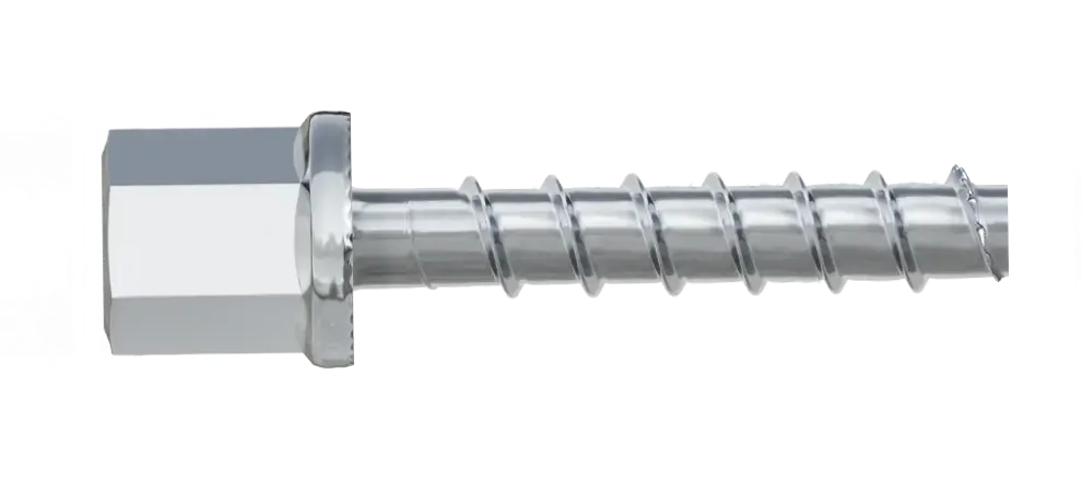 Elektrocinkuoto betono varžtas su šešiakampe galvute, vidinis sriegis M6 R-HLX-I-ZP 6 × 35 mm – kartoninė dėžė – 100 vnt. - Image 2