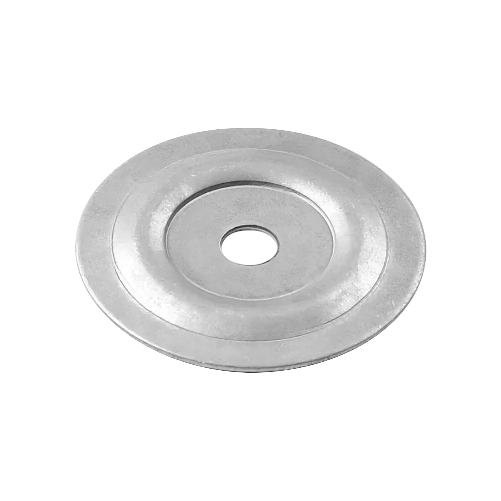 Apvalus plieninis flanšas R-POK išorinis skersmuo 40 mm vidinis skersmuo 6,5 mm, aliuminio-cinko danga – kartoninė dėžė – 100 vnt.