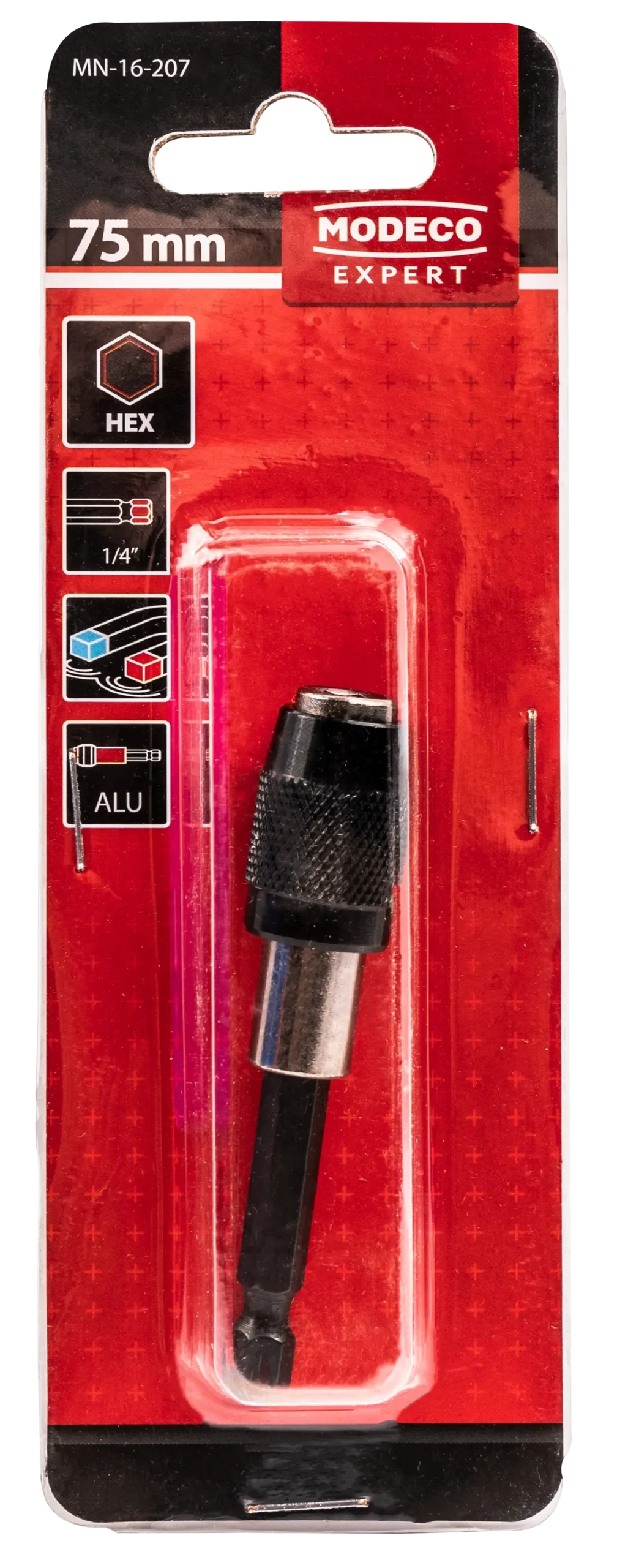 Antgalių laikiklis 1/4" automatinis 75 mm – lizdinė pakuotė – 1 vnt. - Image 2