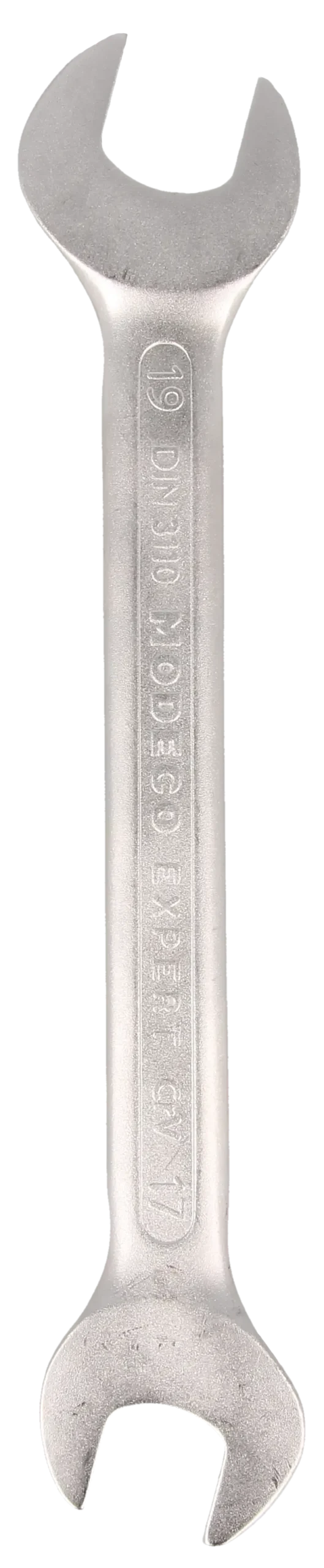 Dvipusis veržliaraktis 17 × 19 mm Cr-V satinas – plastikinė pakabinama pakuotė – 1 vnt. - Image 2