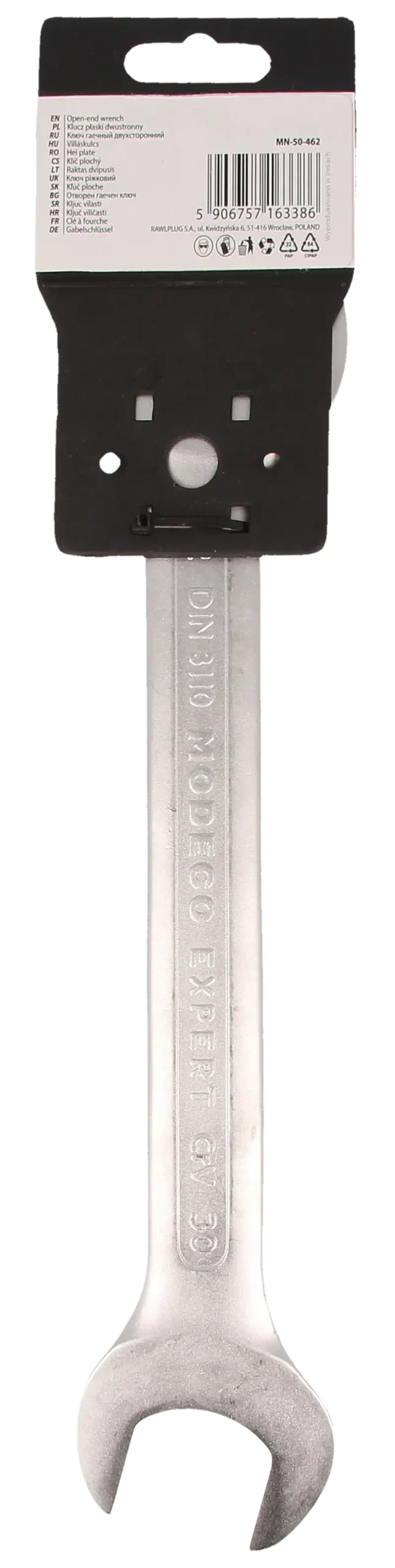 Dvipusis veržliaraktis 30 × 32 mm Cr-V satinas – plastikinė pakabinama pakuotė – 1 vnt. - Image 4