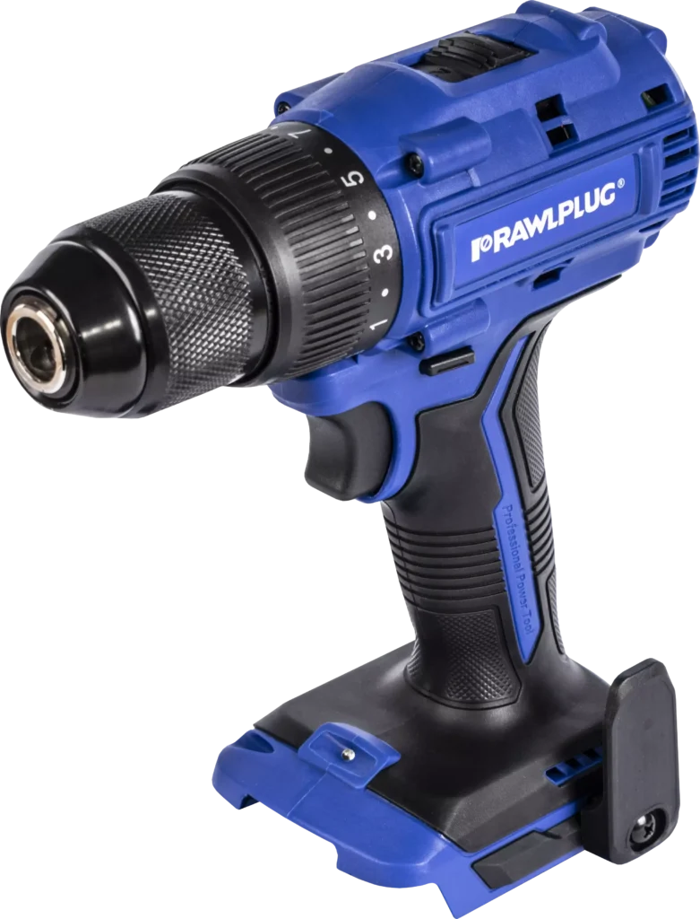 18 V RawlDRIVER 70Nm Akumuliatorinis gręžtuvas, be akumuliatorių ir RawlCHARGER – kartoninė dėžė – 1 vnt.