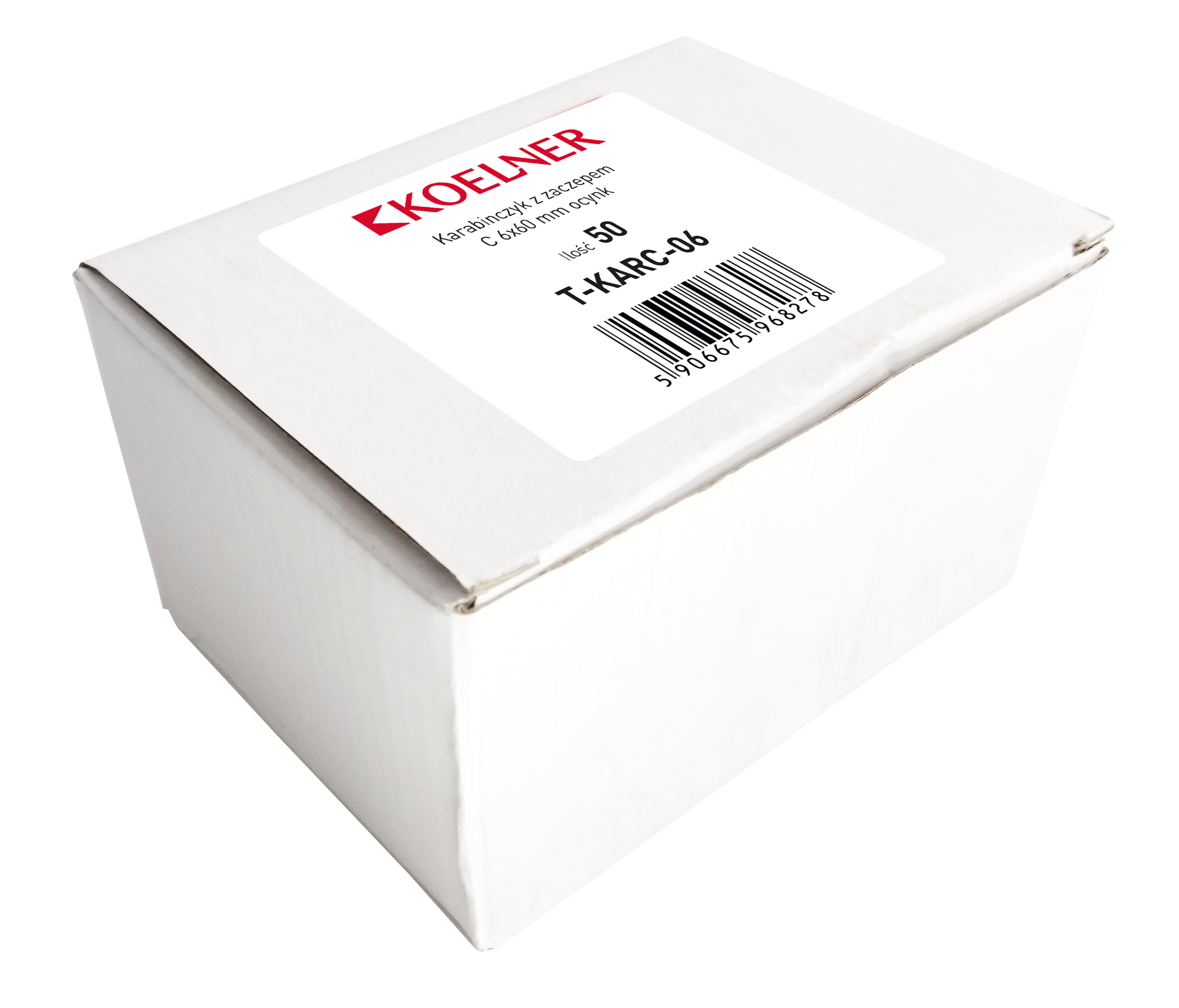 Karabinas su kabliu C 6 × 60 mm cinkuotas – vienetinė pakuotė – 1 vnt. - Image 3