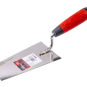Nerūdijančio plieno trapecijos formos tinko langas su kniede 140 mm 2k – etiketė – 1 vnt.