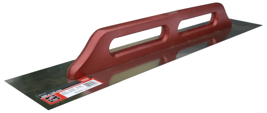 Nerūdijančio plieno mentele 680 × 130 mm medinė rankena – etiketė – 1 vnt.
