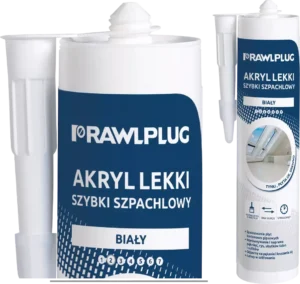 Lengvas akrilinis greitas baltas glaistas – plastikinė kasetė – 300 ml