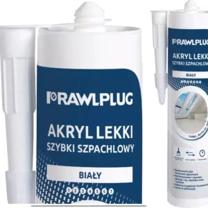 Lengvas akrilinis greitas baltas glaistas – plastikinė kasetė – 300 ml