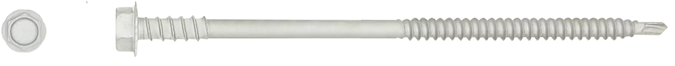 Dvigubas sriegis savaime gręžiamas plieno varžtas su šešiakampe galvute R-WB 4,8 × 80 mm, antikorozine danga 15 Kesternich ciklai – kartoninė dėžė – 100 vnt. - Image 2