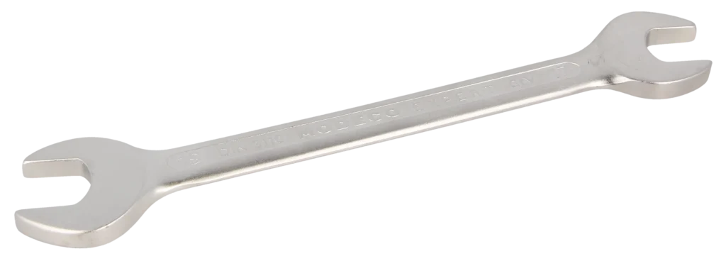 Dvipusis veržliaraktis 17 × 19 mm Cr-V satinas – plastikinė pakabinama pakuotė – 1 vnt.