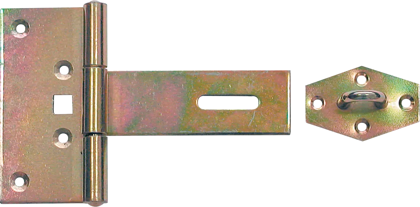 Dėžutės vyriai su 100 × 50 × 100 × 3 užraktu mm – vienetinė pakuotė – 1 vnt.