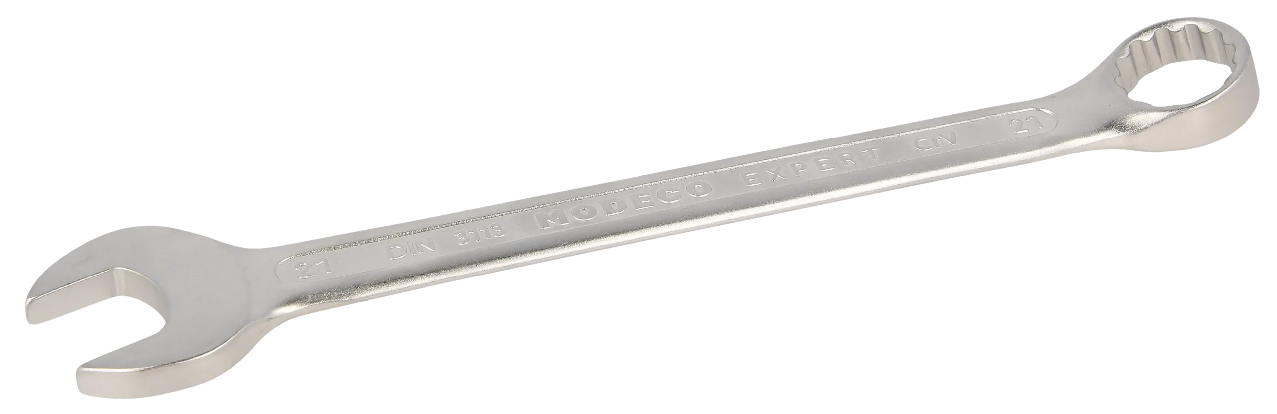 Kombinuotasis veržliaraktis 21 mm Cr-V satinas – plastikinė pakabinama pakuotė – 1 vnt.