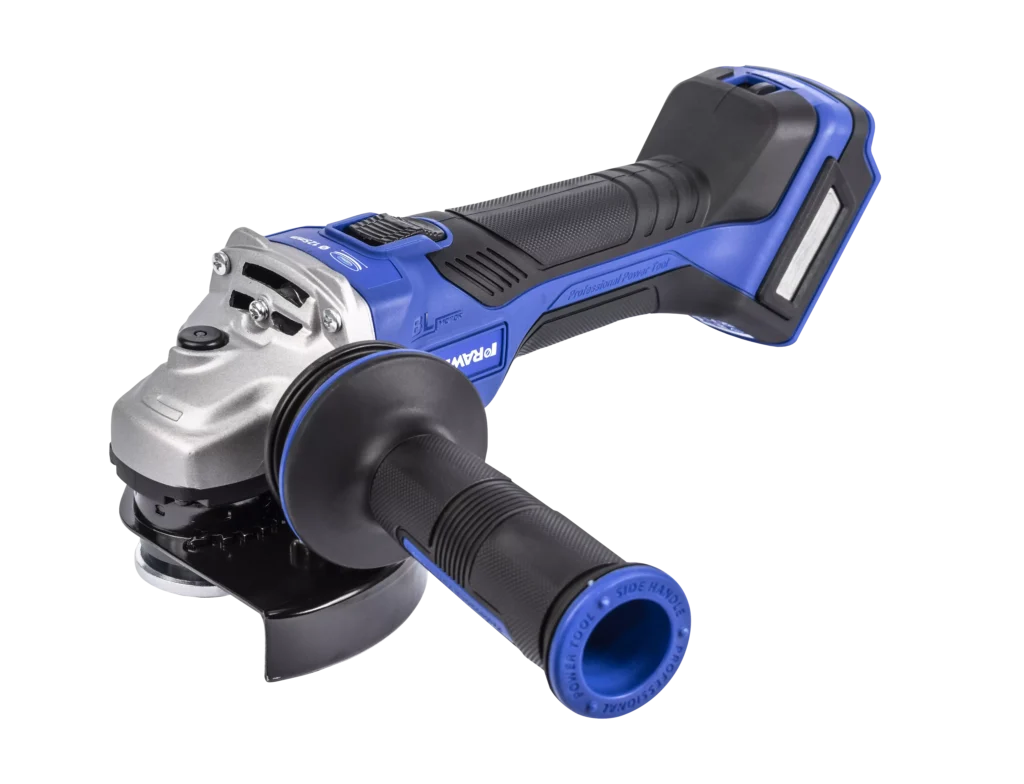 18 V RawlGRINDER 125 mm kampinis šlifuoklis su greičio reguliavimu, be baterijų ir RawlCHARGER – kartoninė dėžė – 1 vnt.