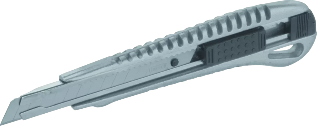 Metalinis peilis su laužytais ašmenimis 9 mm – lizdinė pakuotė – 1 vnt.