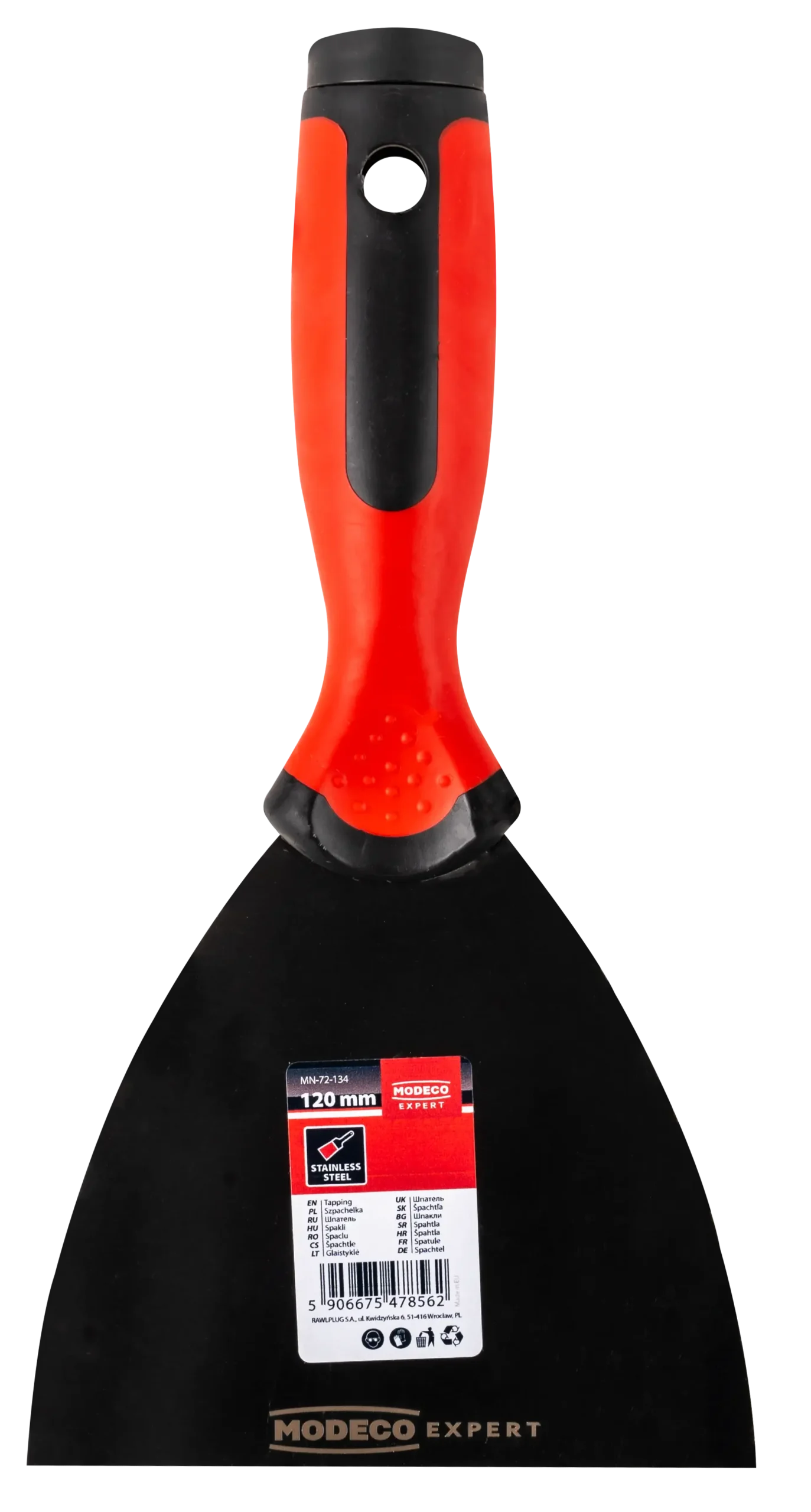 Nerūdijančio plieno mentelė 120 mm 2k – etiketė – 1 vnt. - Image 3