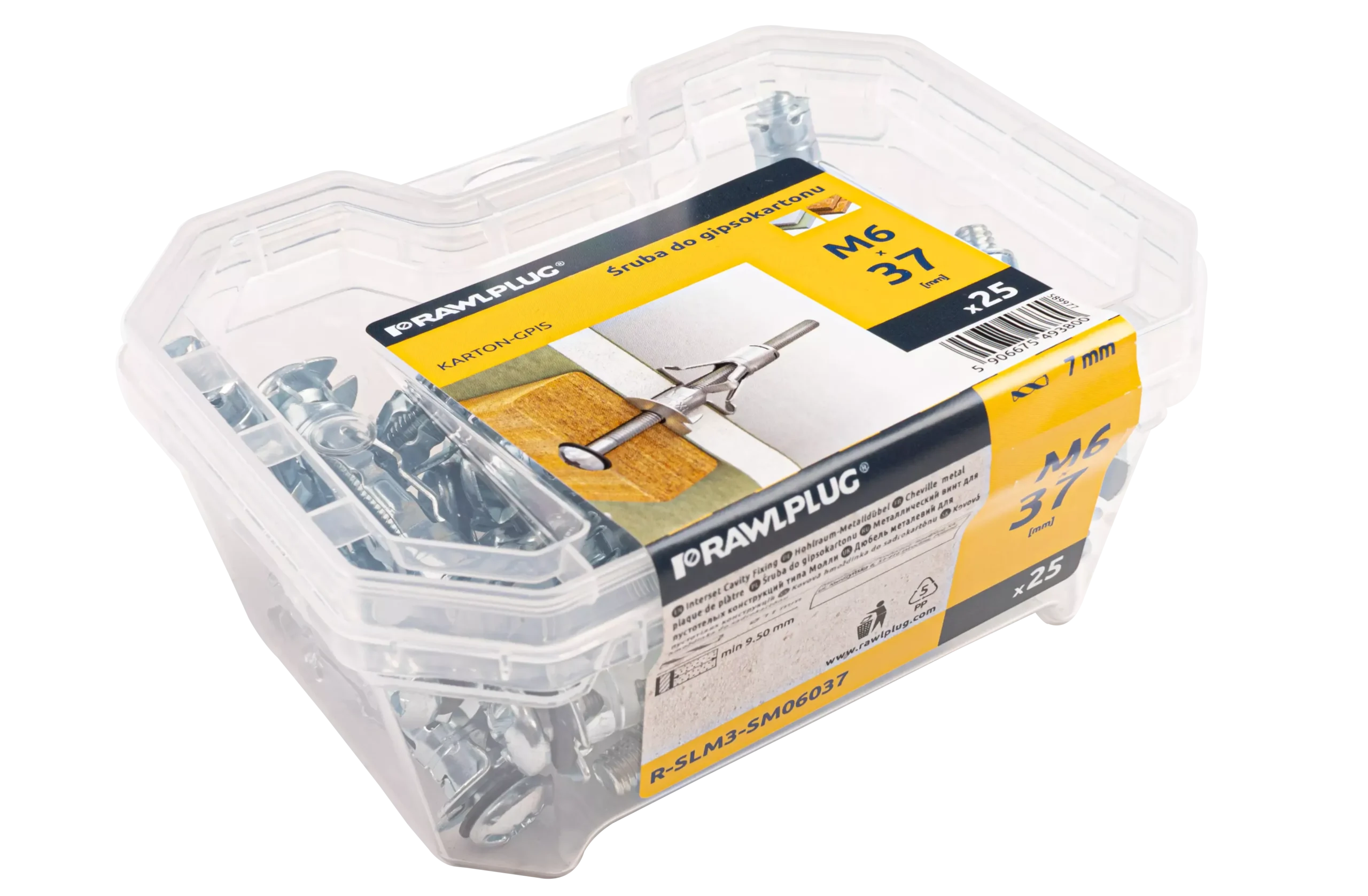 SM Interset M6 × 37 mm – plastikinė dėžutė – 25 vnt. - Image 3
