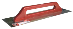 Nerūdijančio plieno mentele 480 × 130 mm medinė rankena – etiketė – 1 vnt.