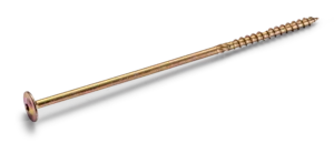 Poveržlės galvutės mediniai konstrukciniai varžtai CS 6 × 80 mm – kartoninė dėžė – 100 vnt.