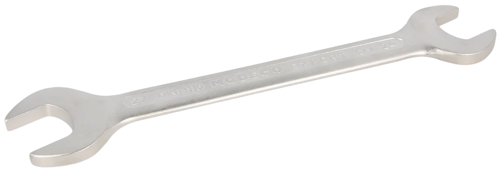 Dvipusis veržliaraktis 24 × 27 mm Cr-V satinas – plastikinė pakabinama pakuotė – 1 vnt.