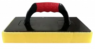 Mentele ABS rankena 2k geltona kempinės bazė 40 × 280 × 140 mm – etiketė – 1 vnt.