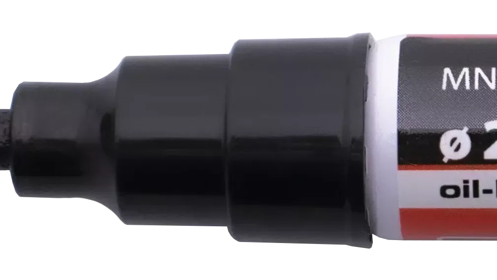 Statybinis žymeklis alyvinis baltas antgalio storis 2,5 mm 10 ml – lizdinė pakuotė – 1 vnt. - Image 6