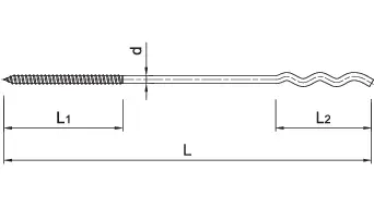 Inkaras tvirtinimui medinėse konstrukcijose KWK 4,0 × 210 mm – kartoninė dėžė – 250 vnt. - Image 5