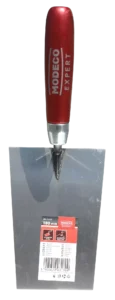 Trapecijos formos nerūdijančio plieno mentele 180 mm, grūdintas ir suvirintas – etiketė – 1 vnt.