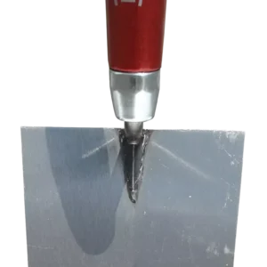 Trapecijos formos nerūdijančio plieno mentele 180 mm, grūdintas ir suvirintas – etiketė – 1 vnt.