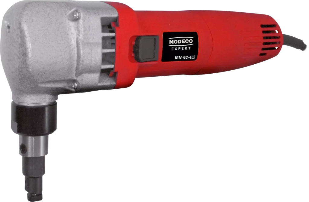 Elektrinės lakštinio metalo žirklės 380 W 0,5-1,2 mm – kartoninė dėžė – 1 vnt.